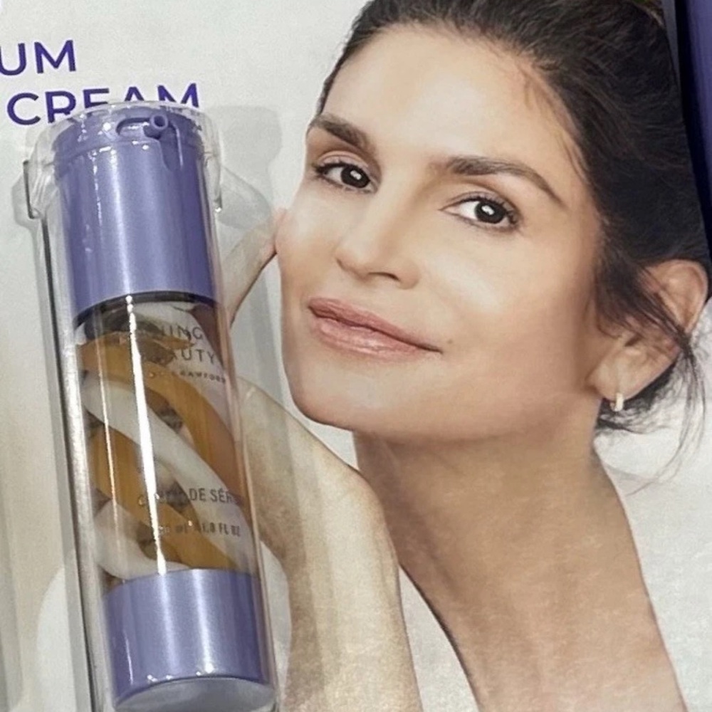 NEW MEANINGFUL BEAUTY CINDY CRAWFORD 2 in 1 Crème De Serum 1oz - Picture 5 of 8